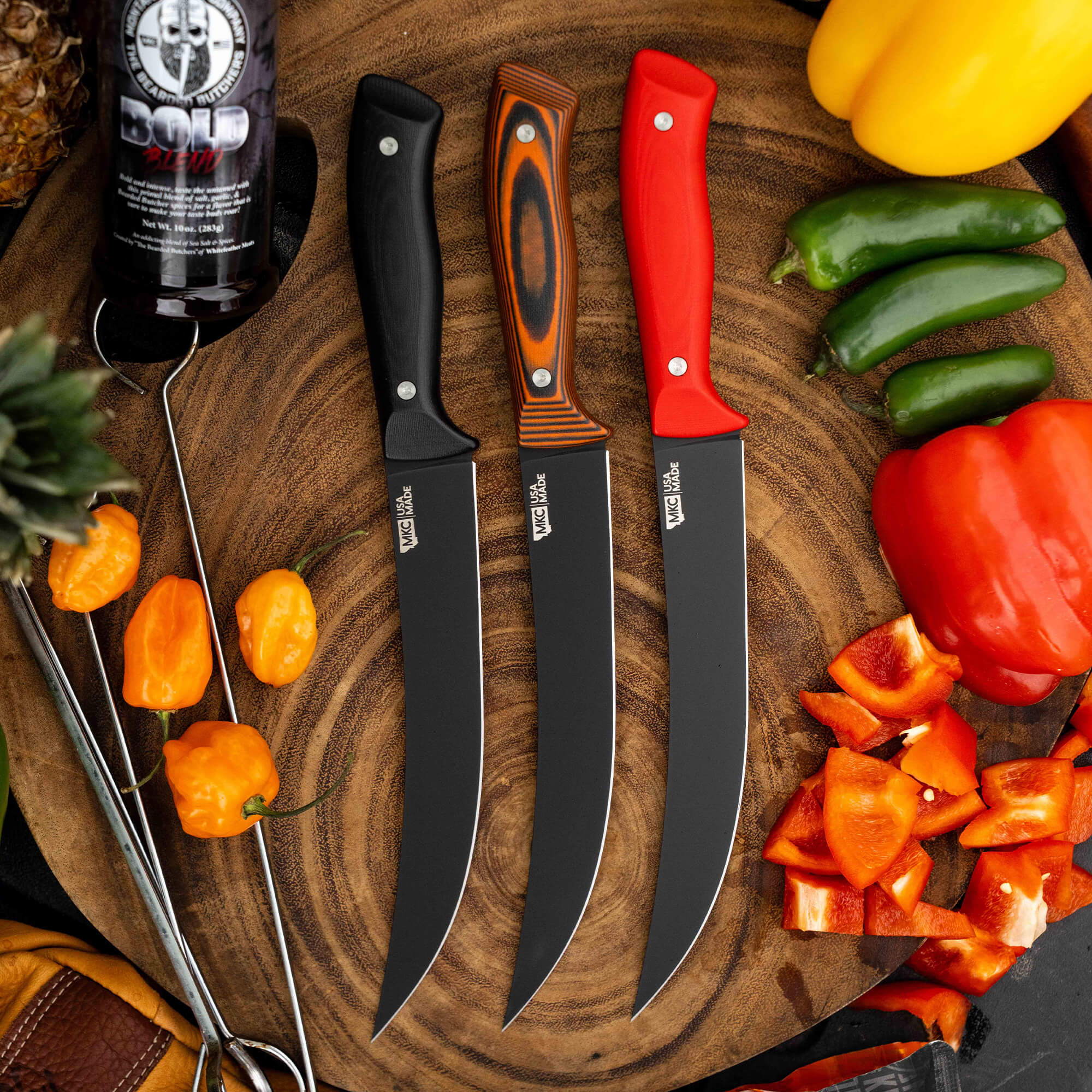 BREAKING BUTCHER KNIFE - PVD - ORANGE/BLACK