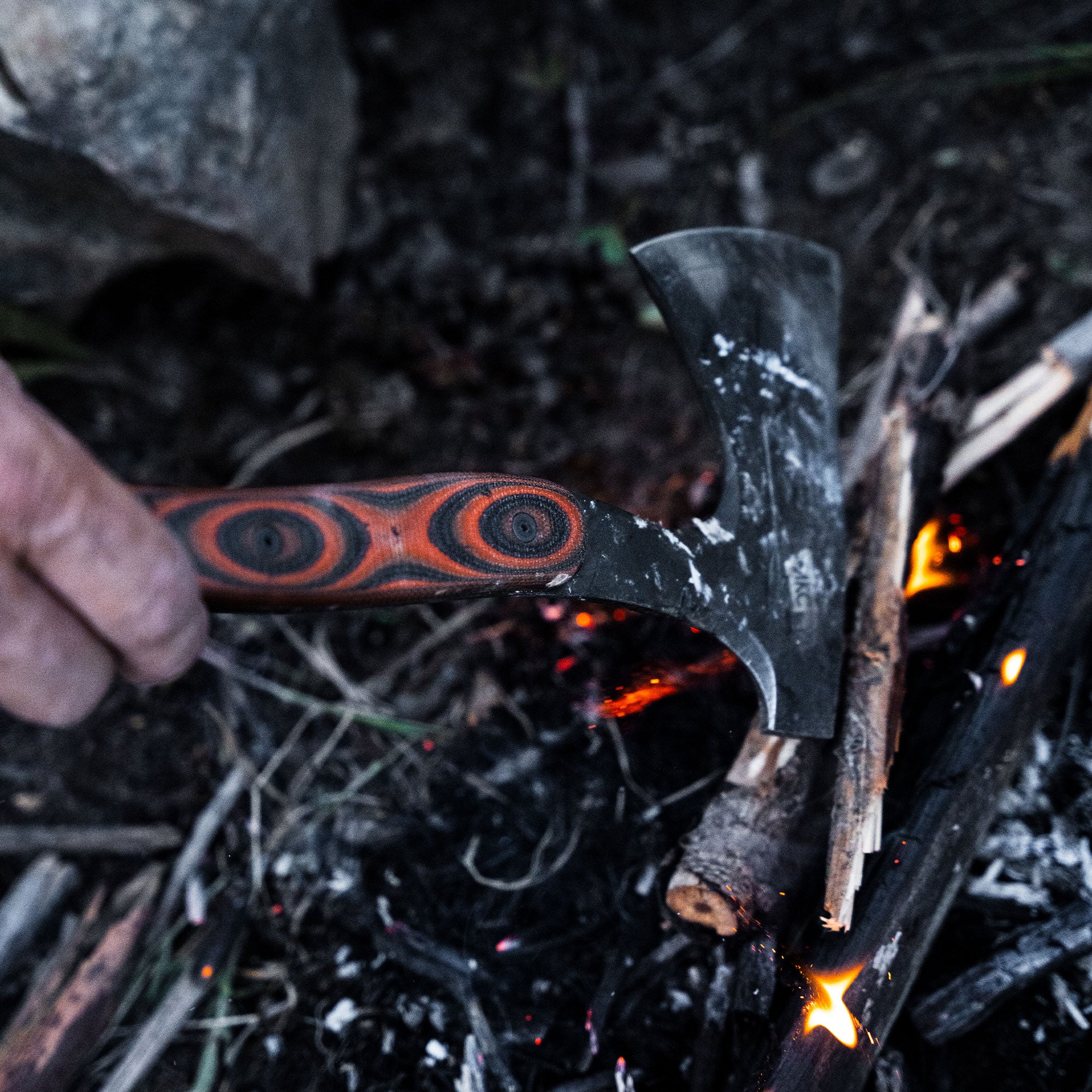 HELLGATE HATCHET - ORANGE & BLACK