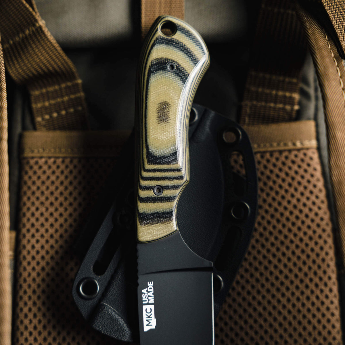 MKC ELK KNIFE - PVD - GREEN & BLACK