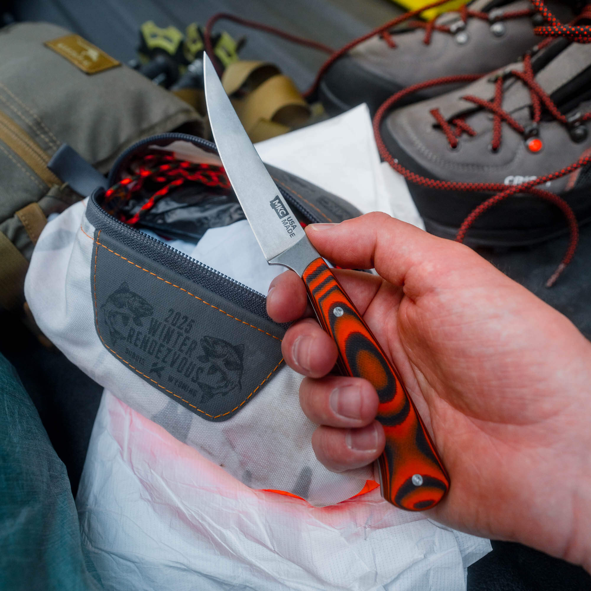 FIELD BONING KNIFE - ORANGE & BLACK
