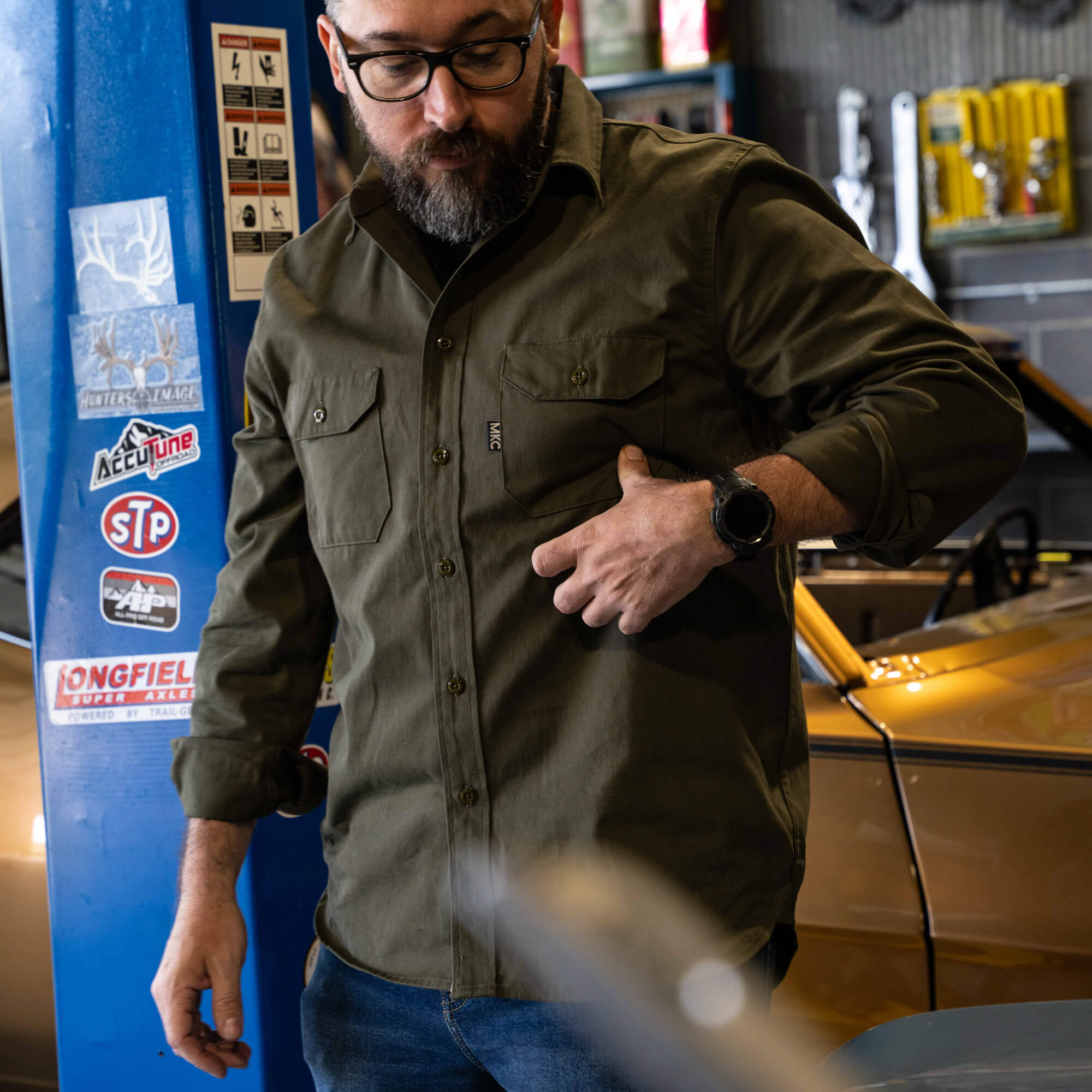 MKC SHOP SHIRT - USA MADE - OLIVE
