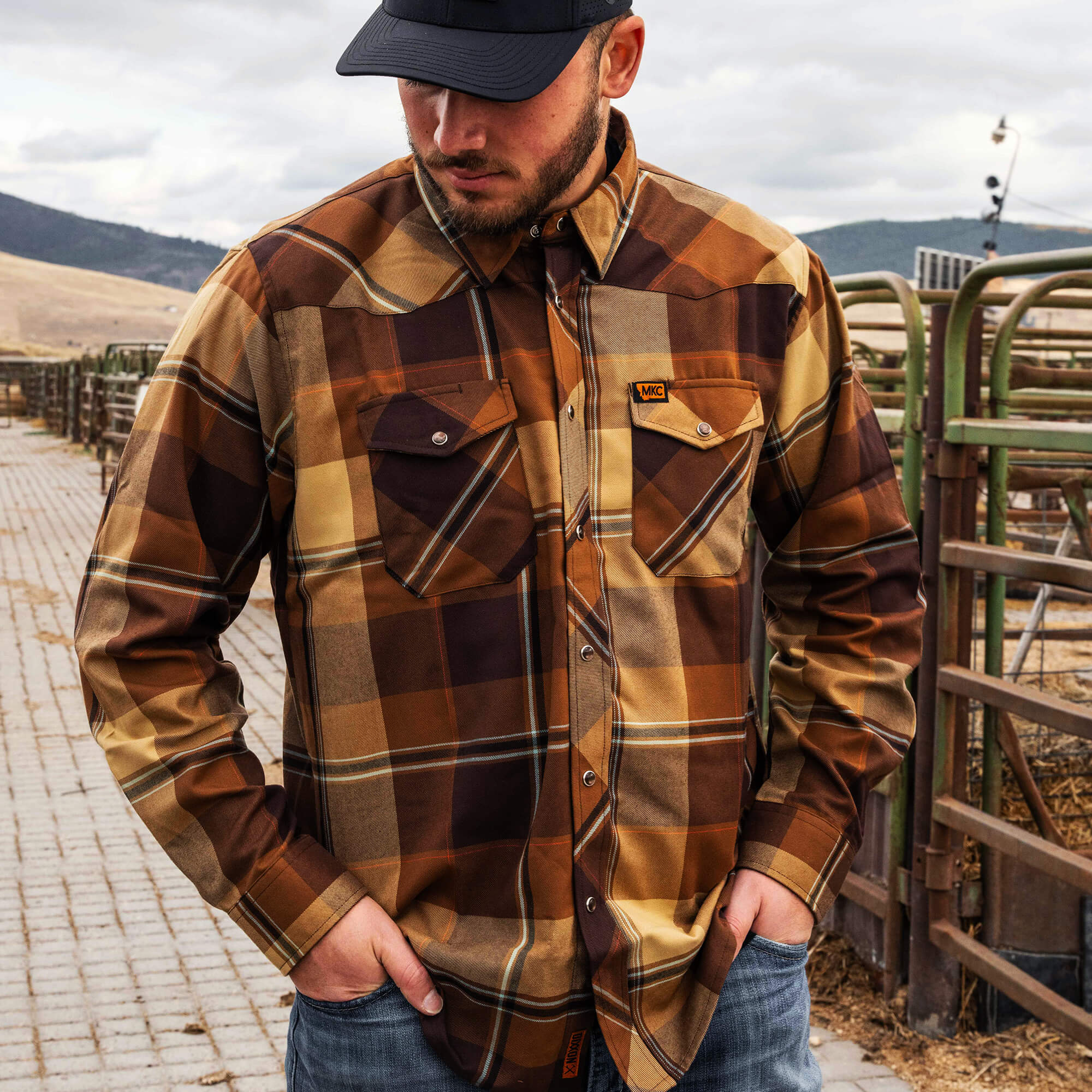 MKC X DIXXON PEARL SNAP WESTERN FLANNEL - MENS