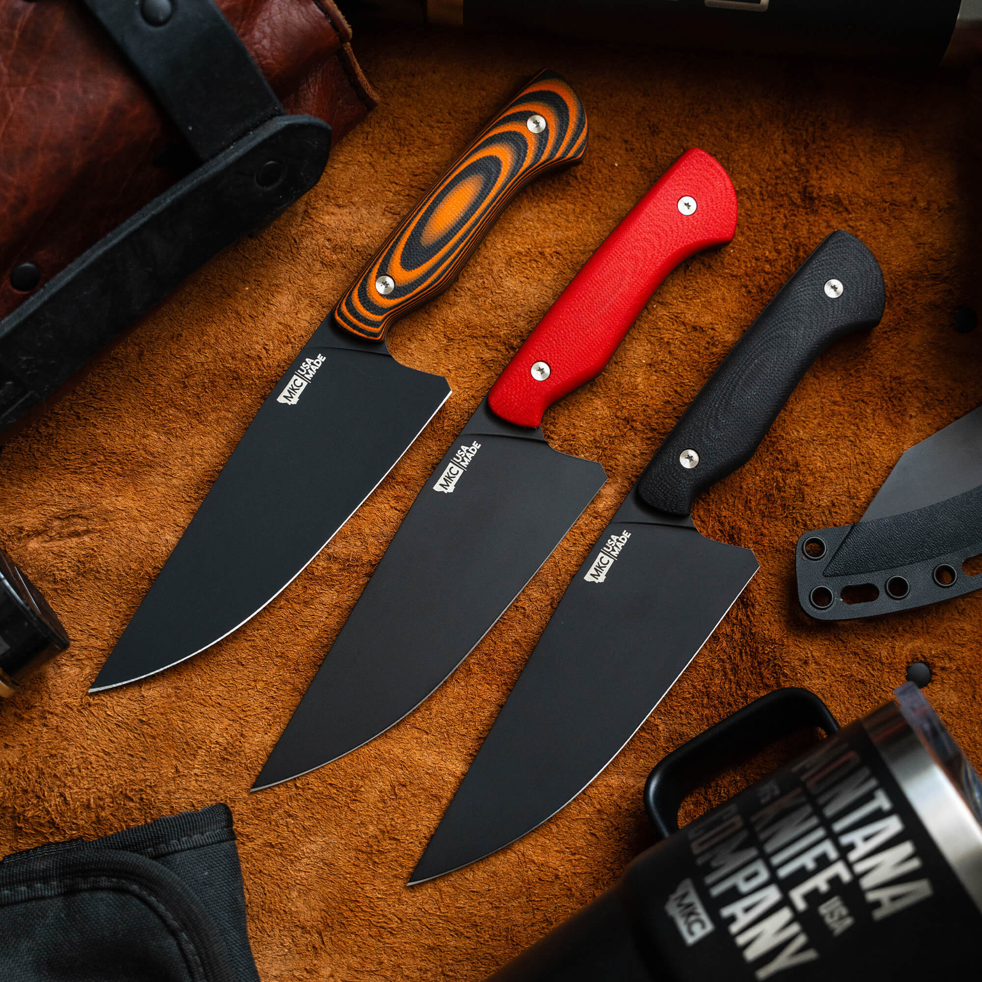 MEAT CHURCH CHEF KNIFE - ORANGE & BLACK