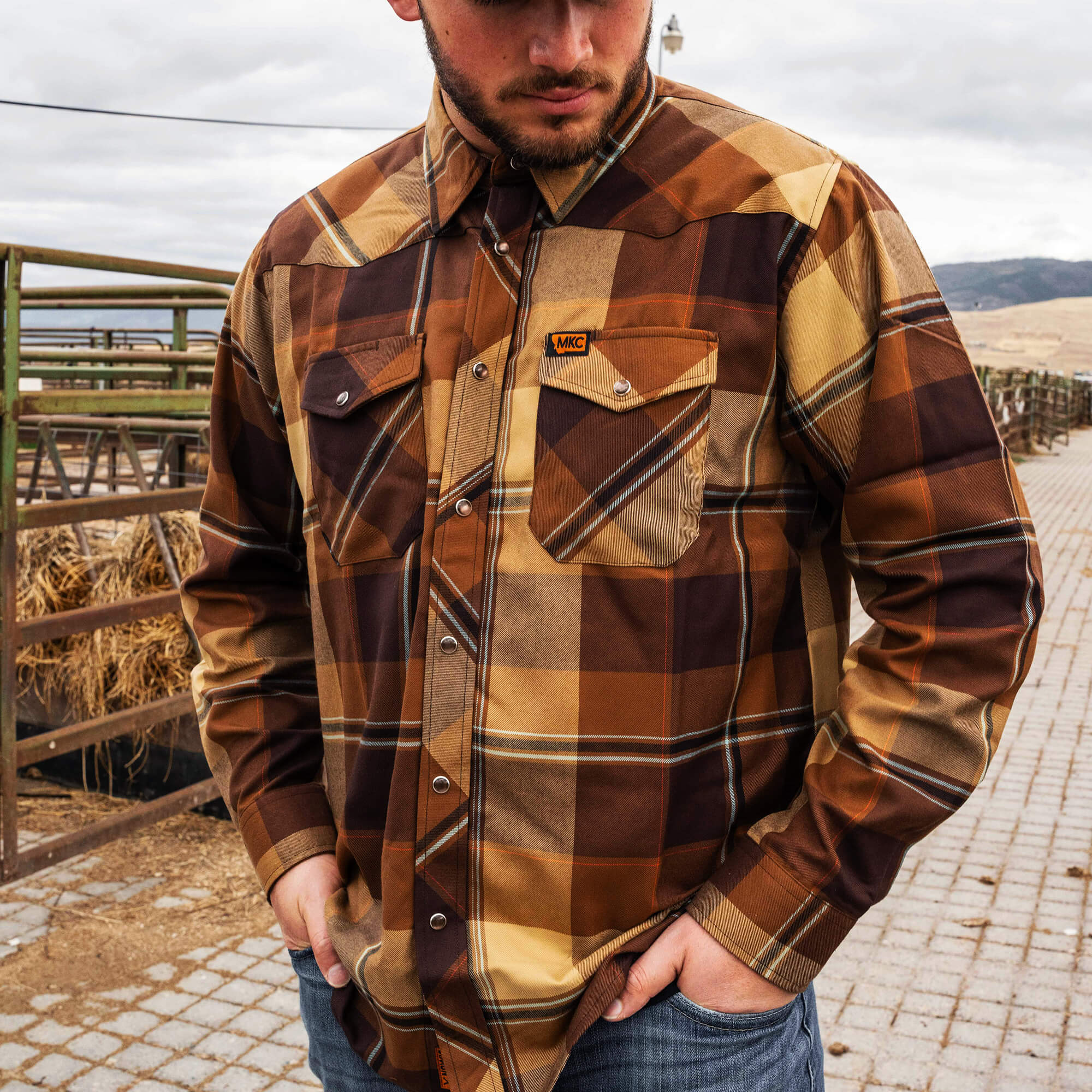 MKC X DIXXON PEARL SNAP WESTERN FLANNEL - MENS