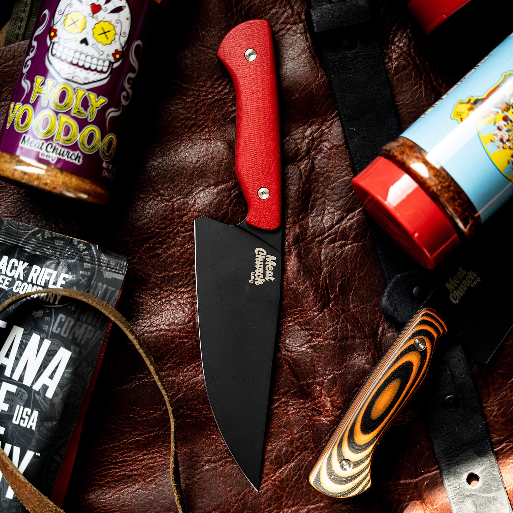 MEAT CHURCH CHEF KNIFE - RED