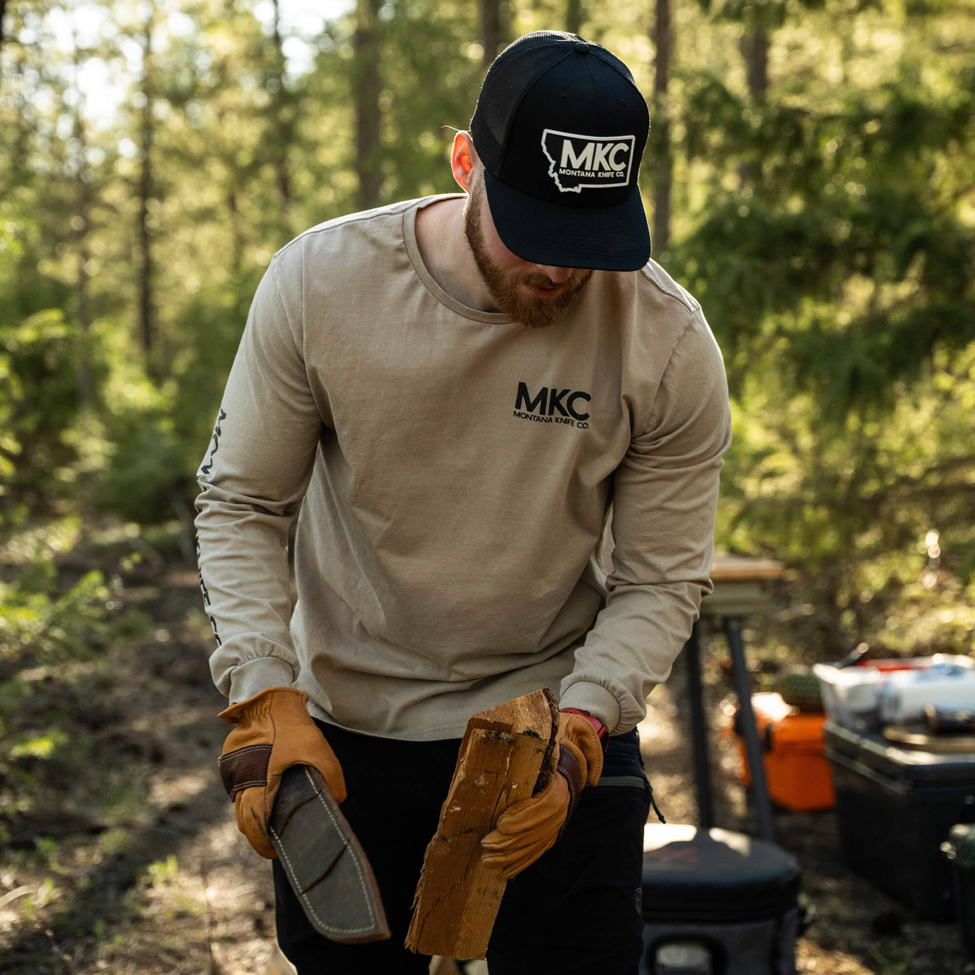 MKC STONEWASH LONG SLEEVE - QUICKSAND