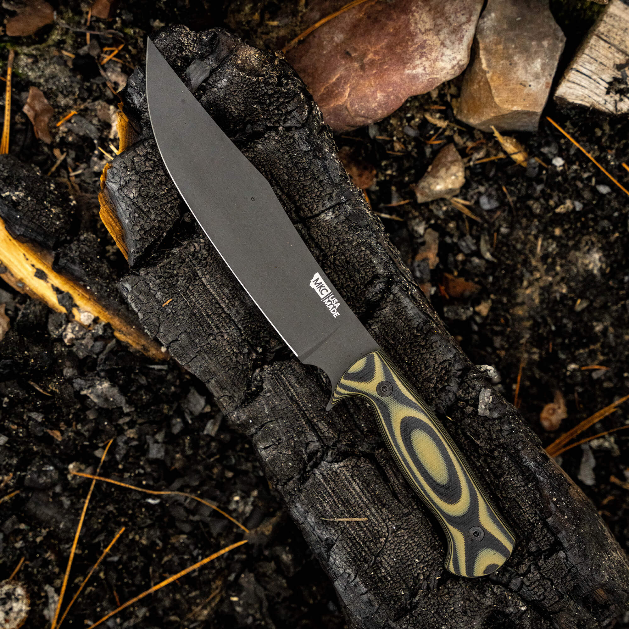 THE MARSHALL BUSHCRAFT KNIFE - GREEN & BLACK