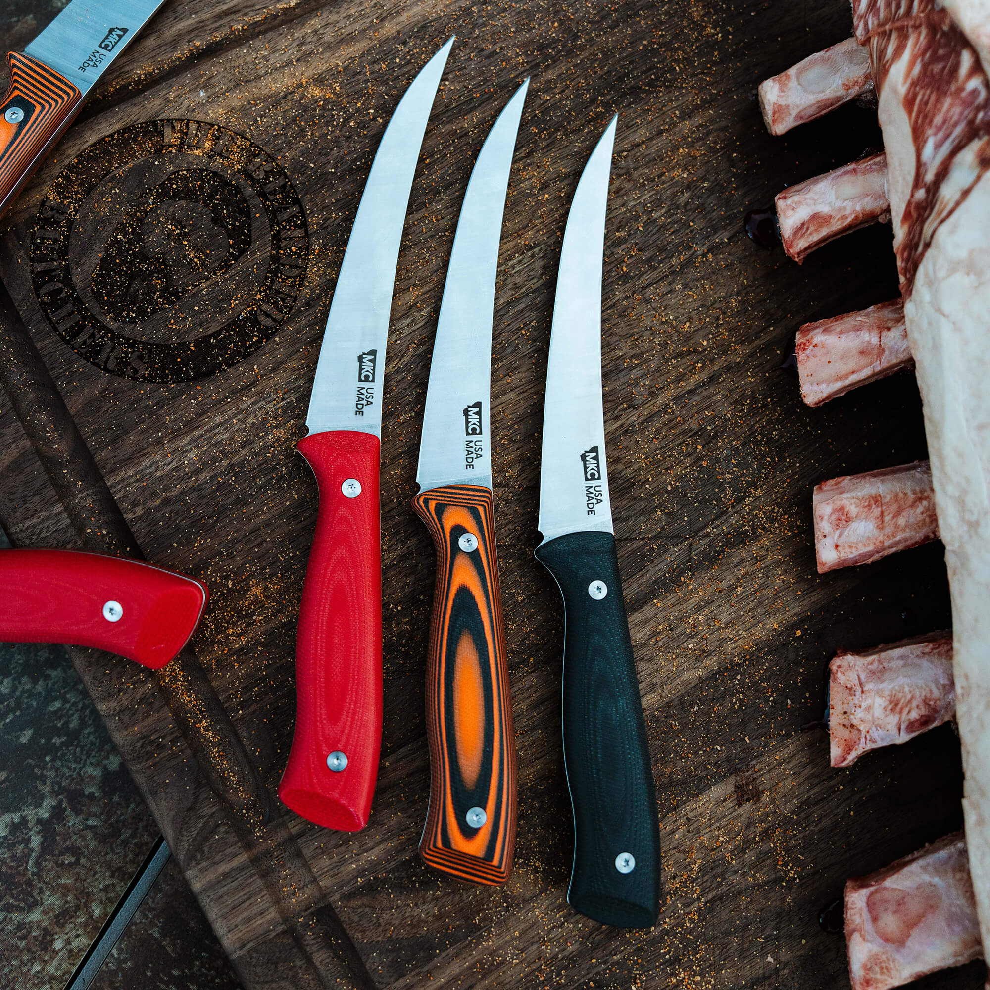 BONING BUTCHER KNIFE - RED