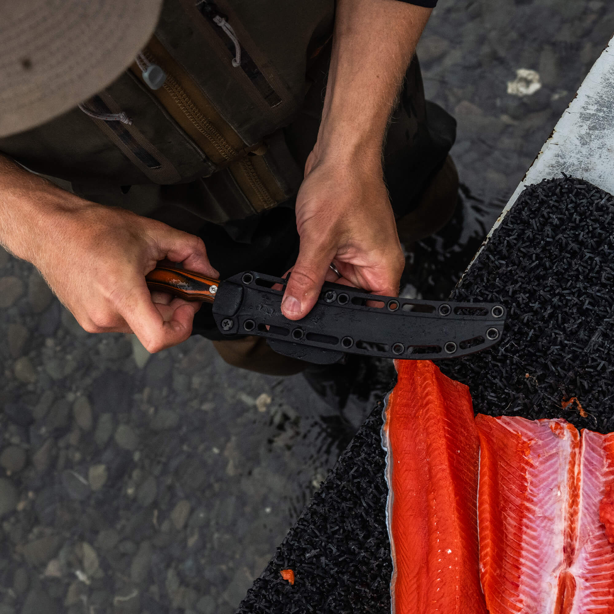 FLATHEAD FILLET  - ORANGE & BLACK