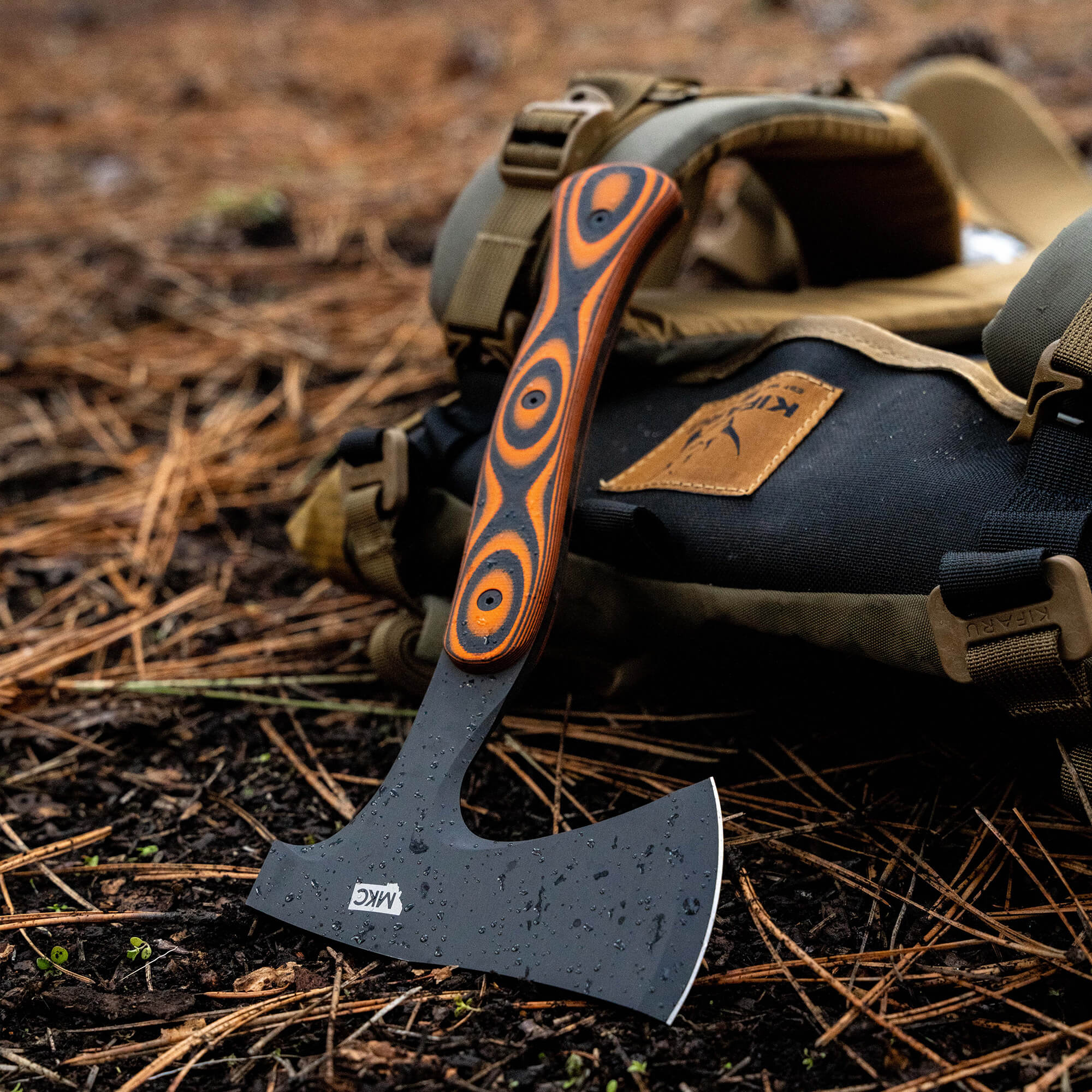 HELLGATE HATCHET - ORANGE & BLACK