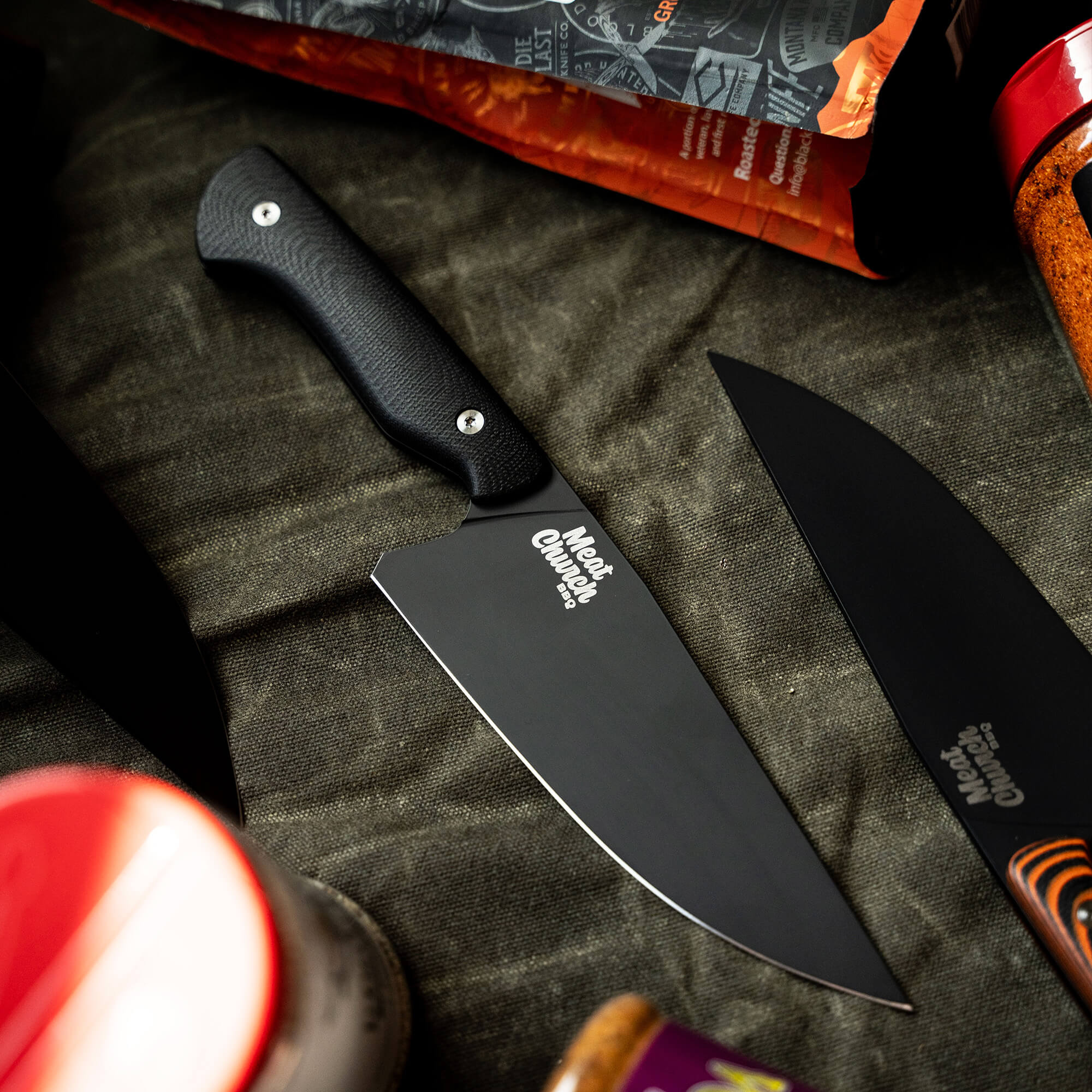 MEAT CHURCH CHEF KNIFE - BLACK