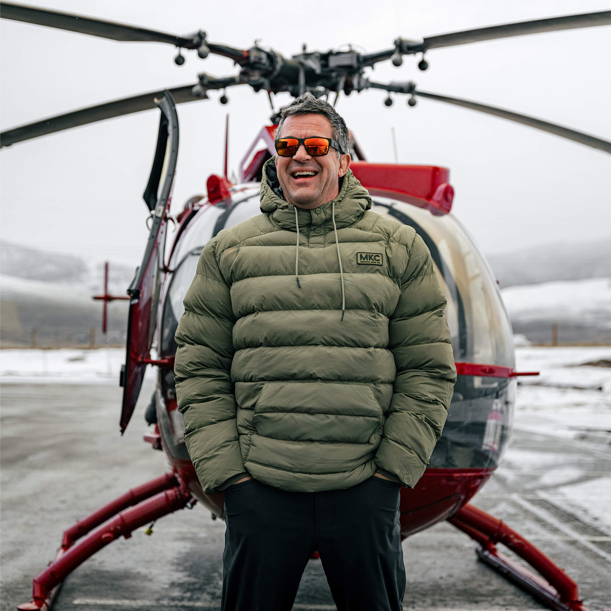 OBERLIN PULLOVER PUFFY JACKET - OLIVE