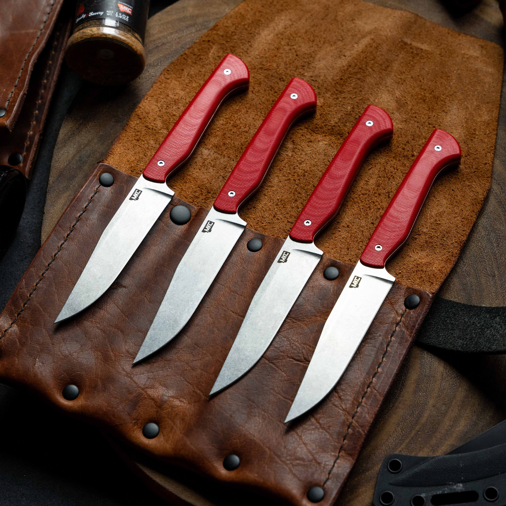 MKC STEAK KNIVES (SET OF 4) - RED