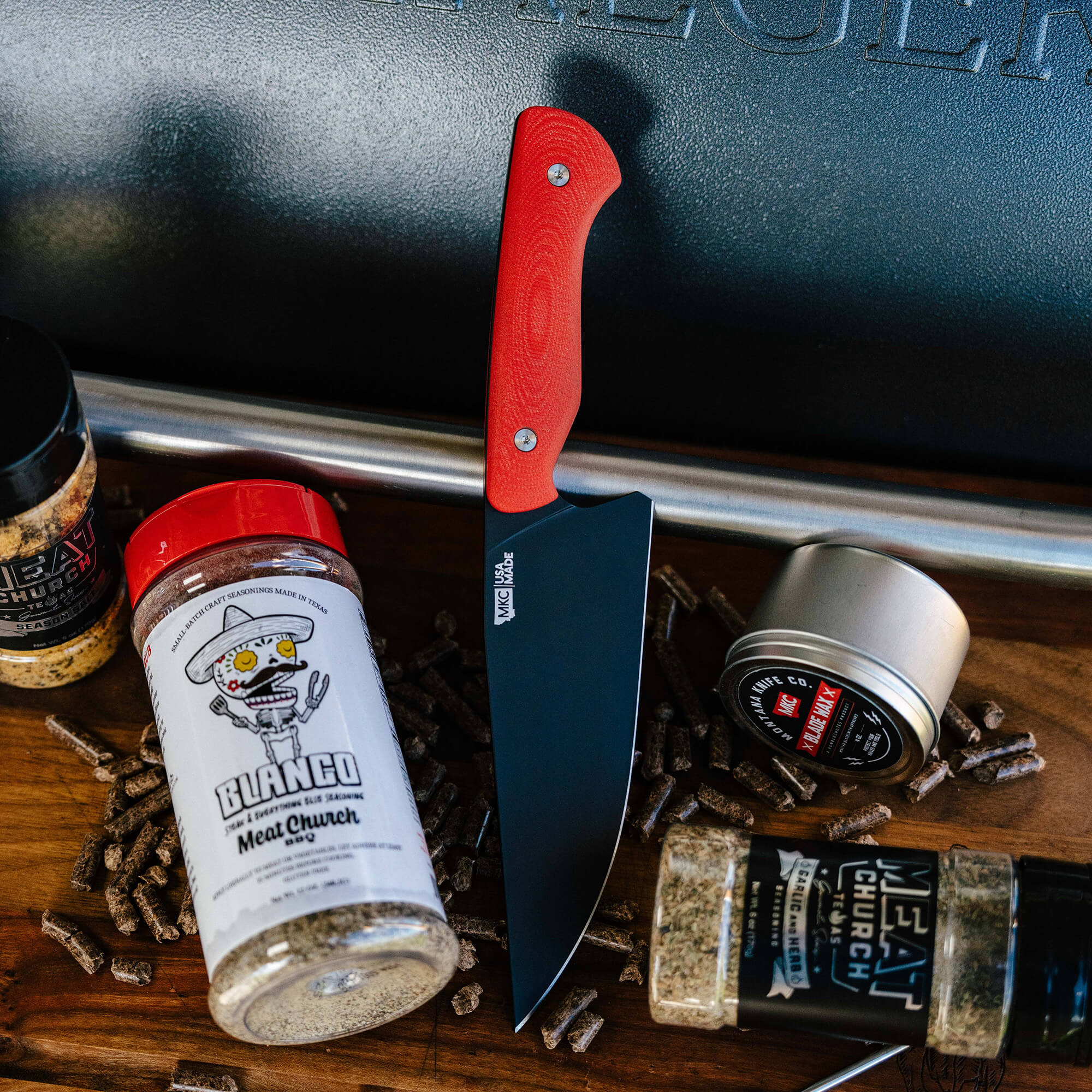 MEAT CHURCH CHEF KNIFE - RED