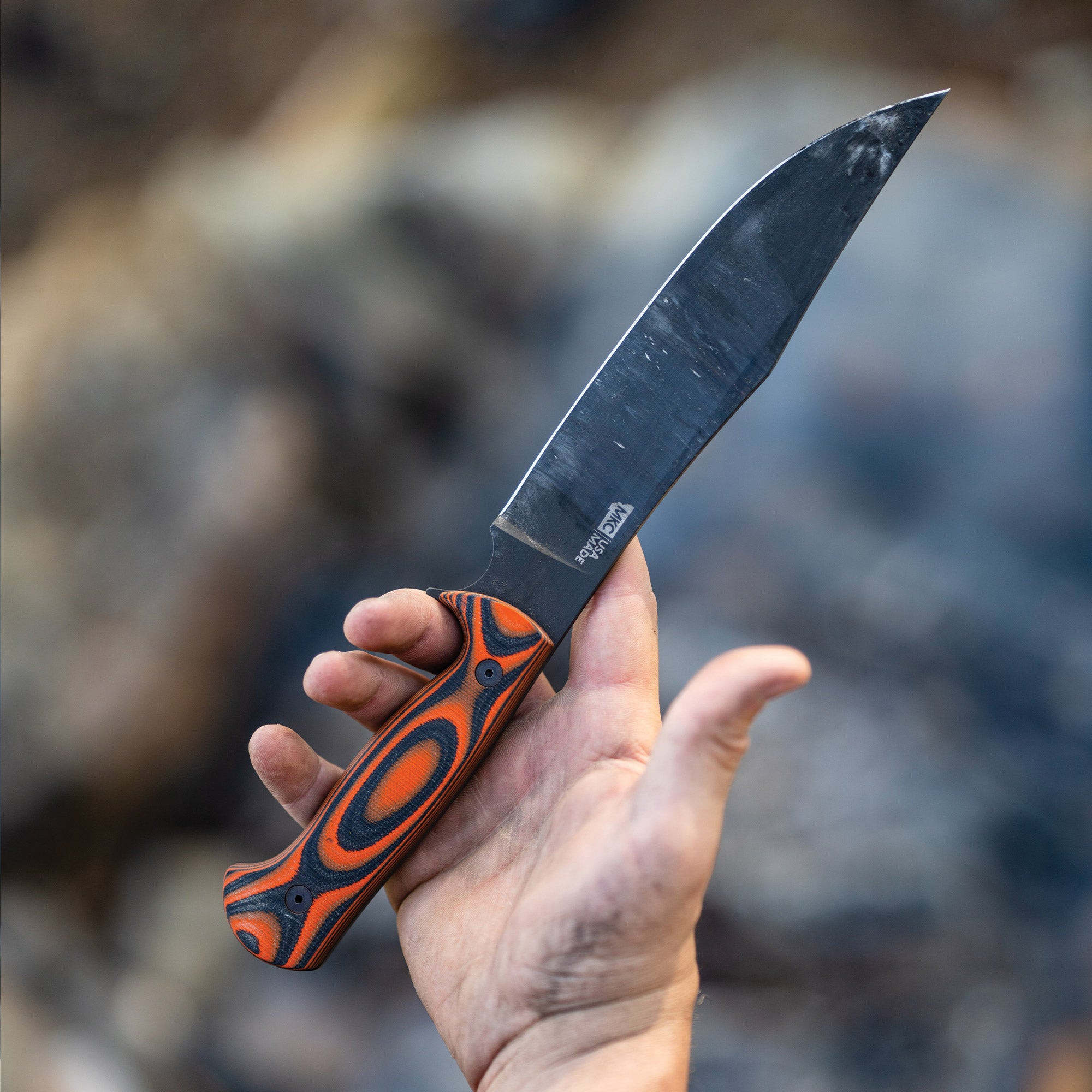 THE MARSHALL BUSHCRAFT KNIFE - ORANGE & BLACK