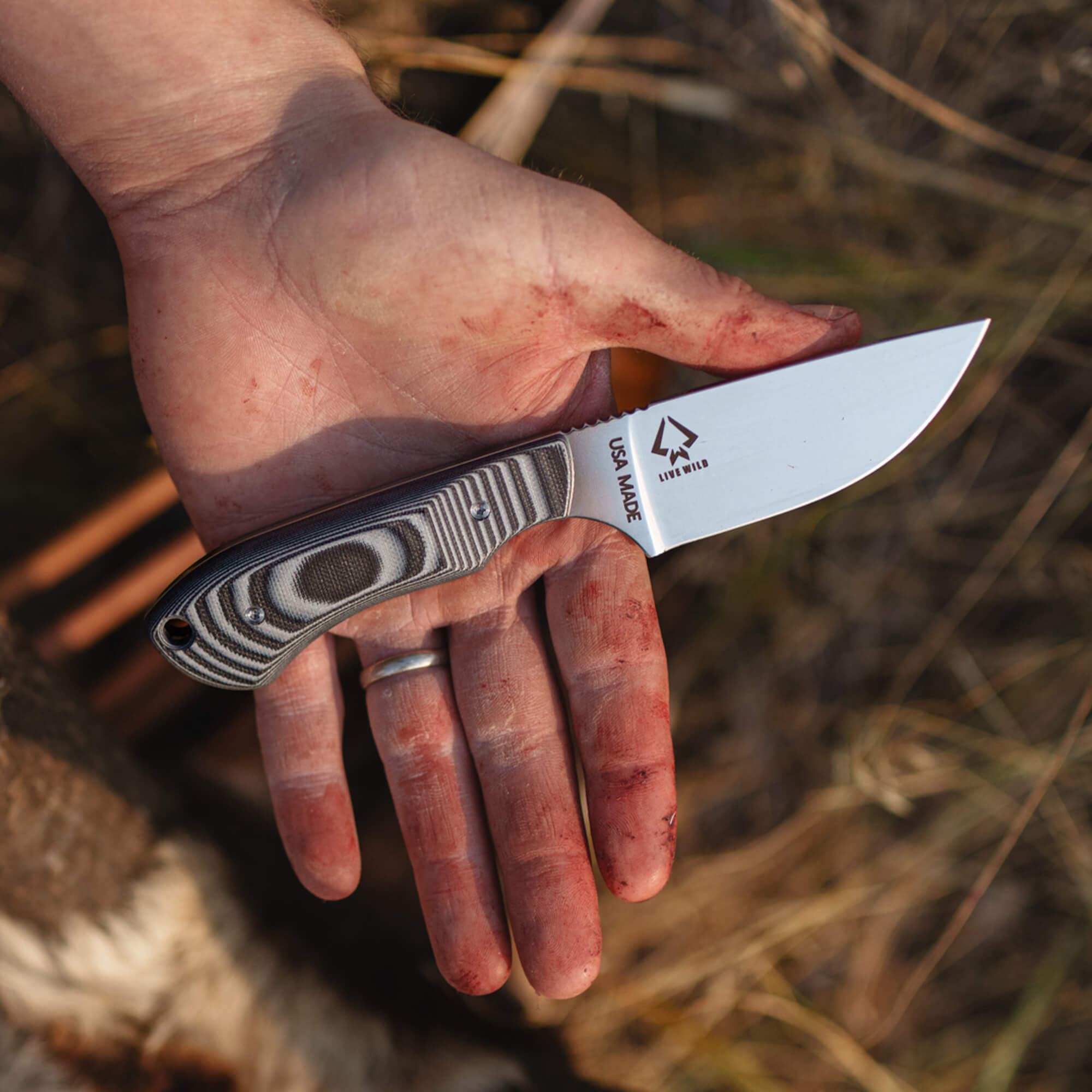 ELKHORN SKINNER - LIVE WILD EDITION - GREY & BLACK