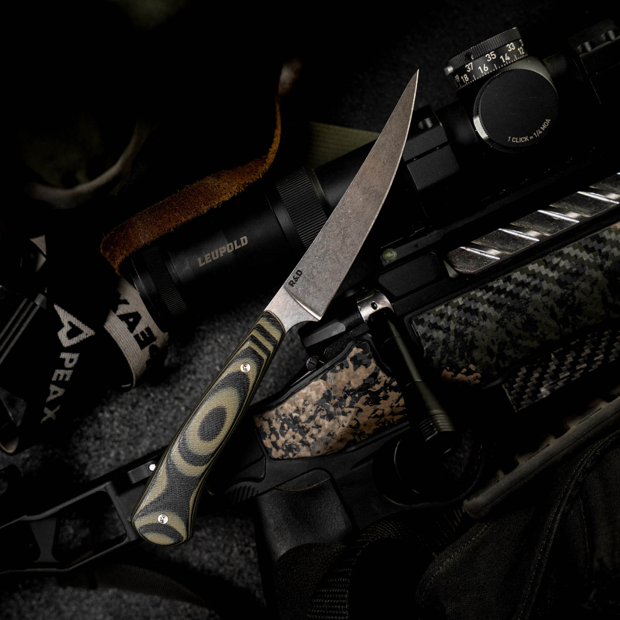 FIELD BONING KNIFE - GREEN & BLACK