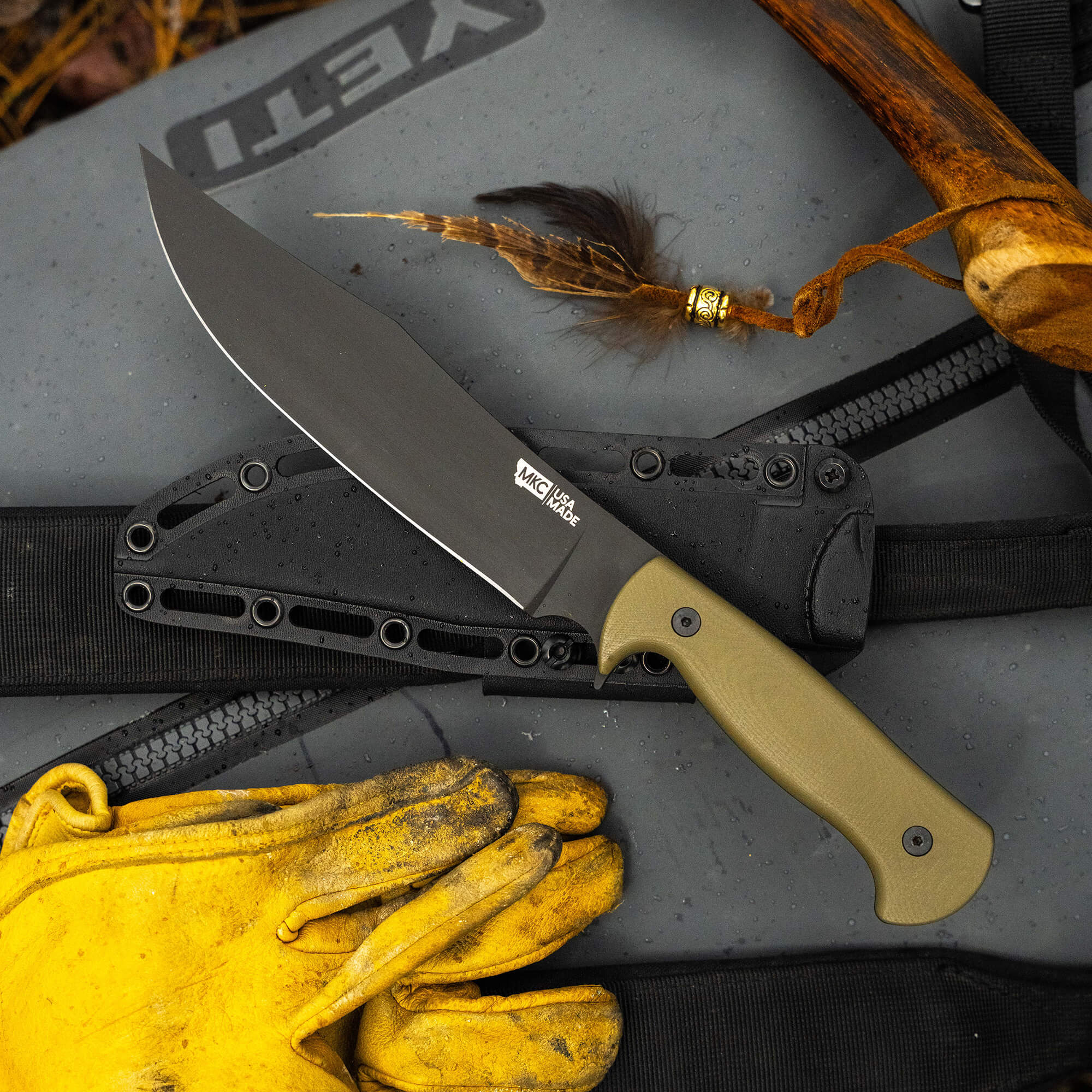 THE MARSHALL BUSHCRAFT KNIFE - OLIVE