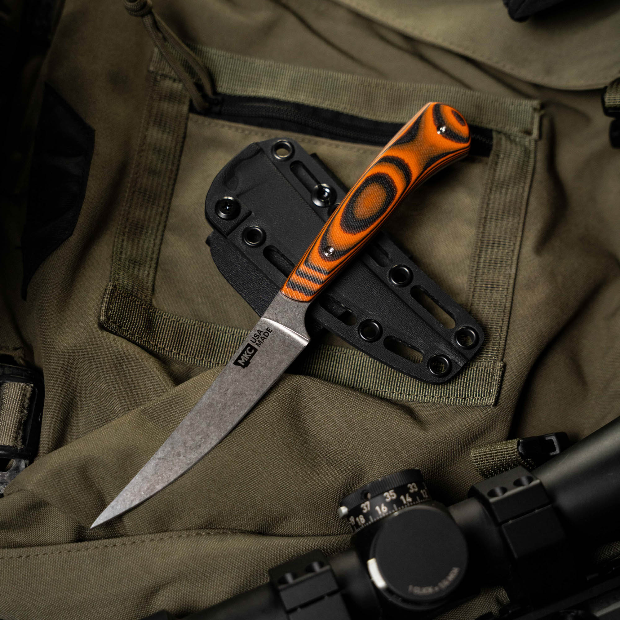 FIELD BONING KNIFE - ORANGE & BLACK