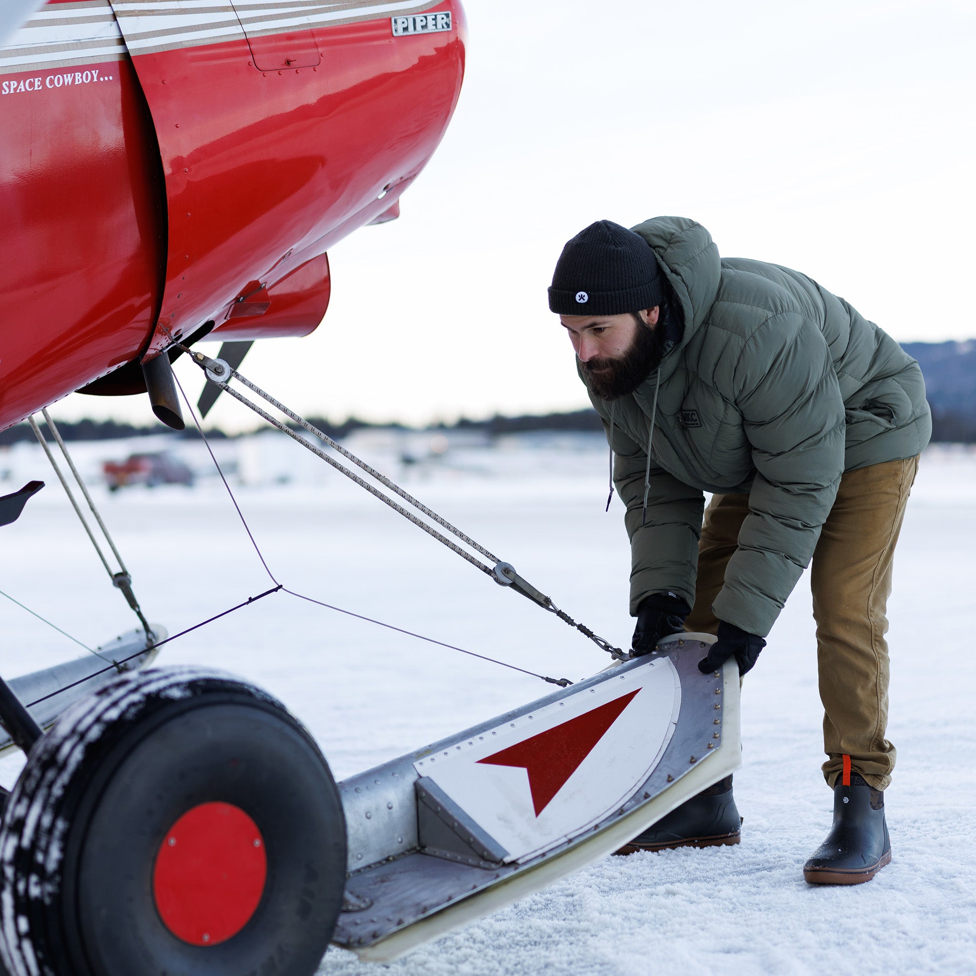 GRINNELL PUFFY ZIP JACKET - OLIVE