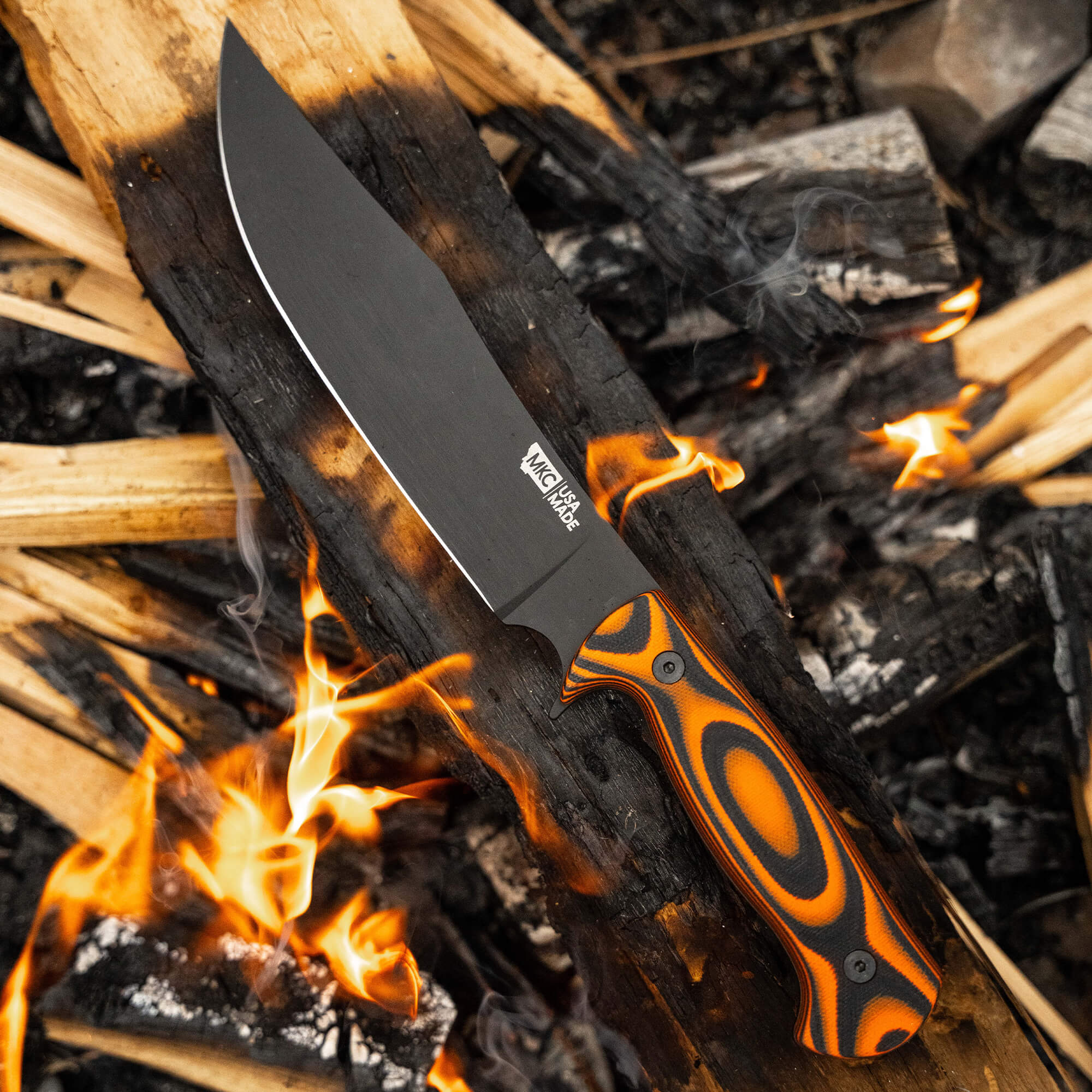 THE MARSHALL BUSHCRAFT KNIFE - ORANGE & BLACK