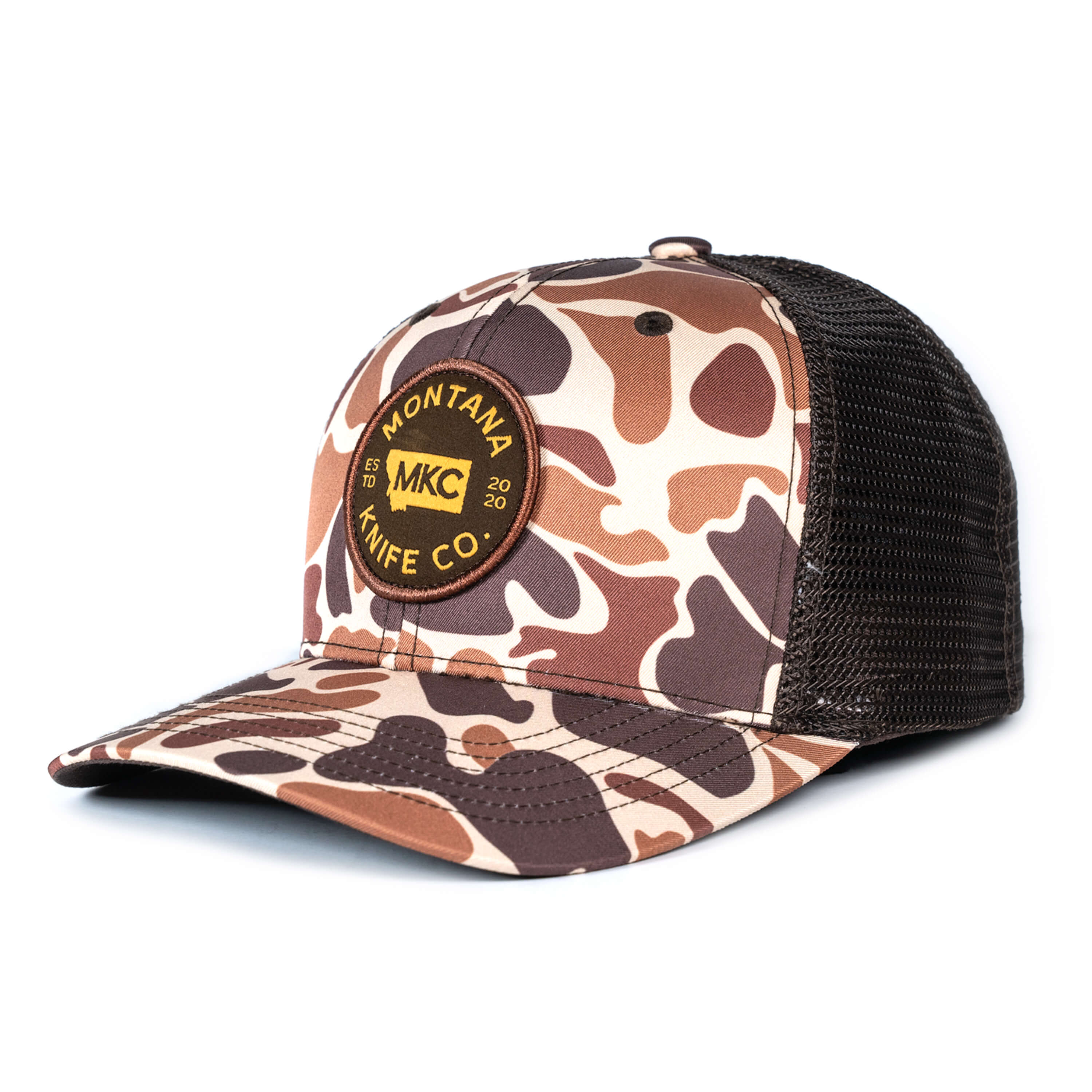 MKC VINTAGE CAMO TRUCKER HAT