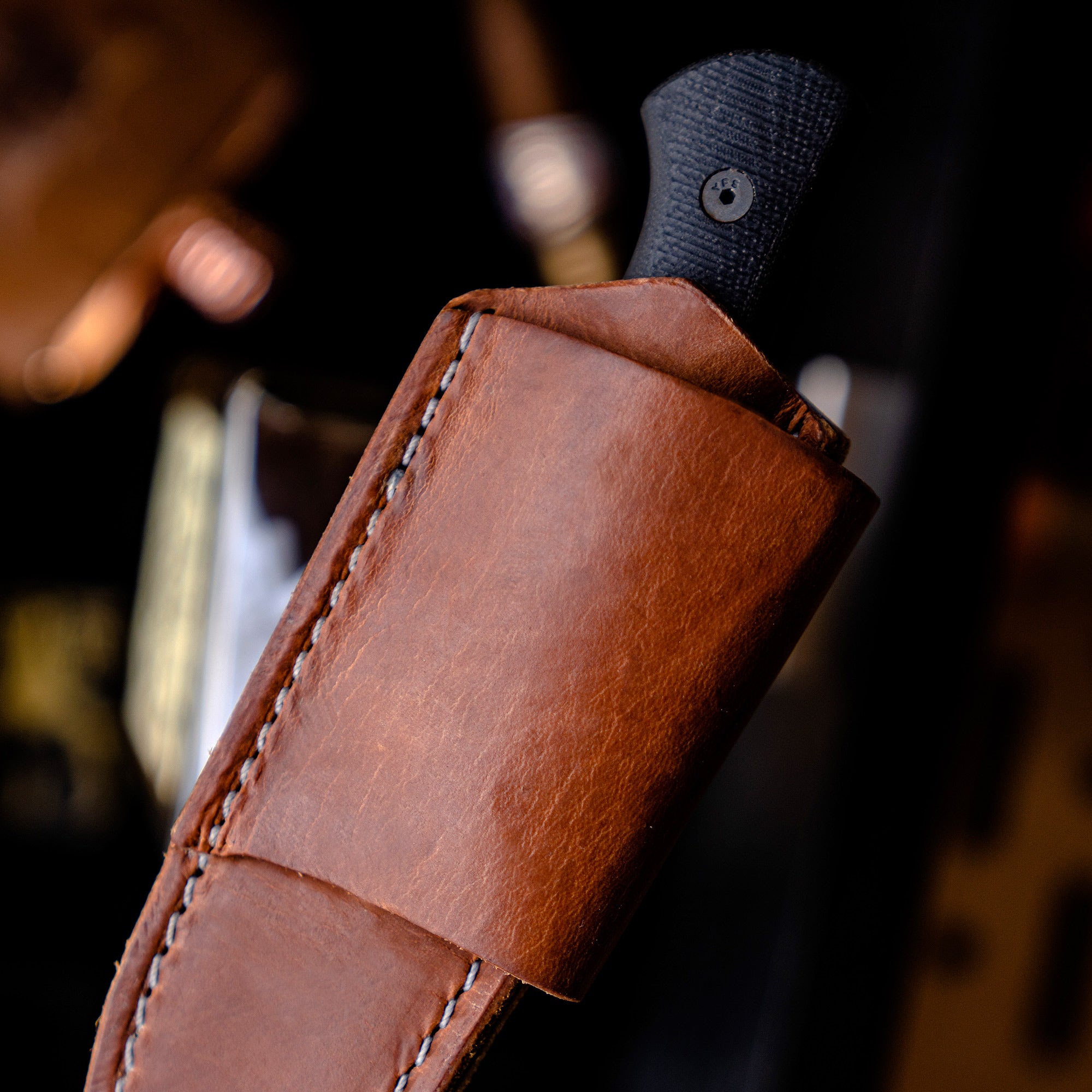 BLACKFOOT 2.0 LEATHER SHEATH - HORIZONTAL CARRY