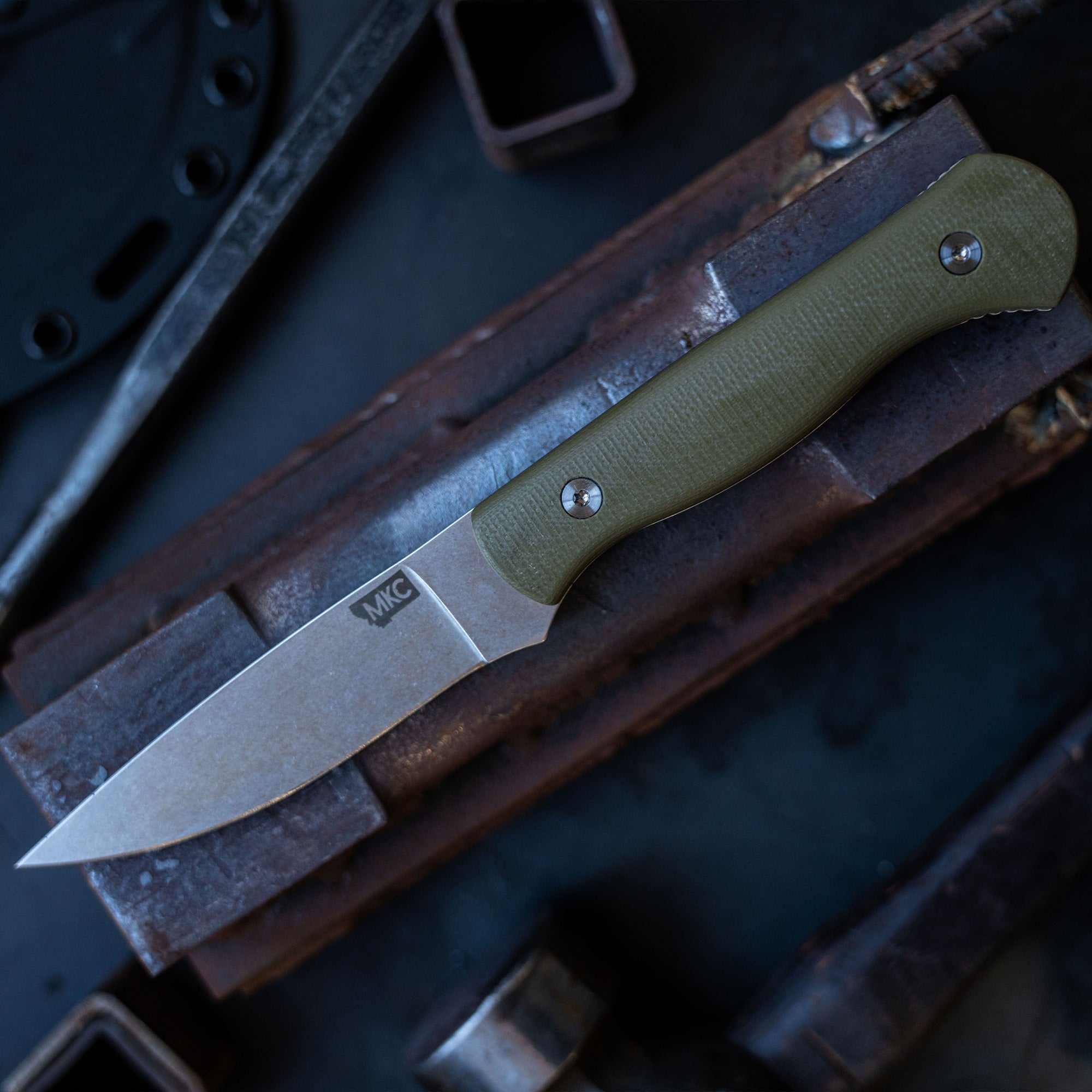 FIELDCRAFT SURVIVAL KNIFE - OLIVE